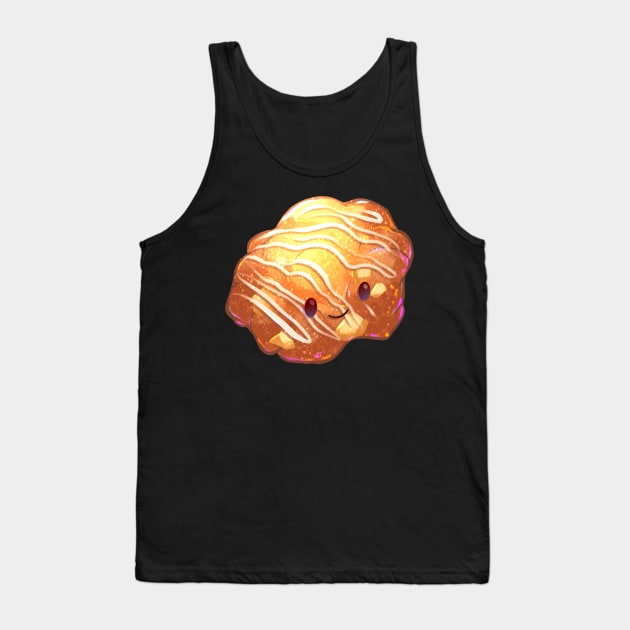 Happy Apple Fritter Donut Tank Top by Claire Lin